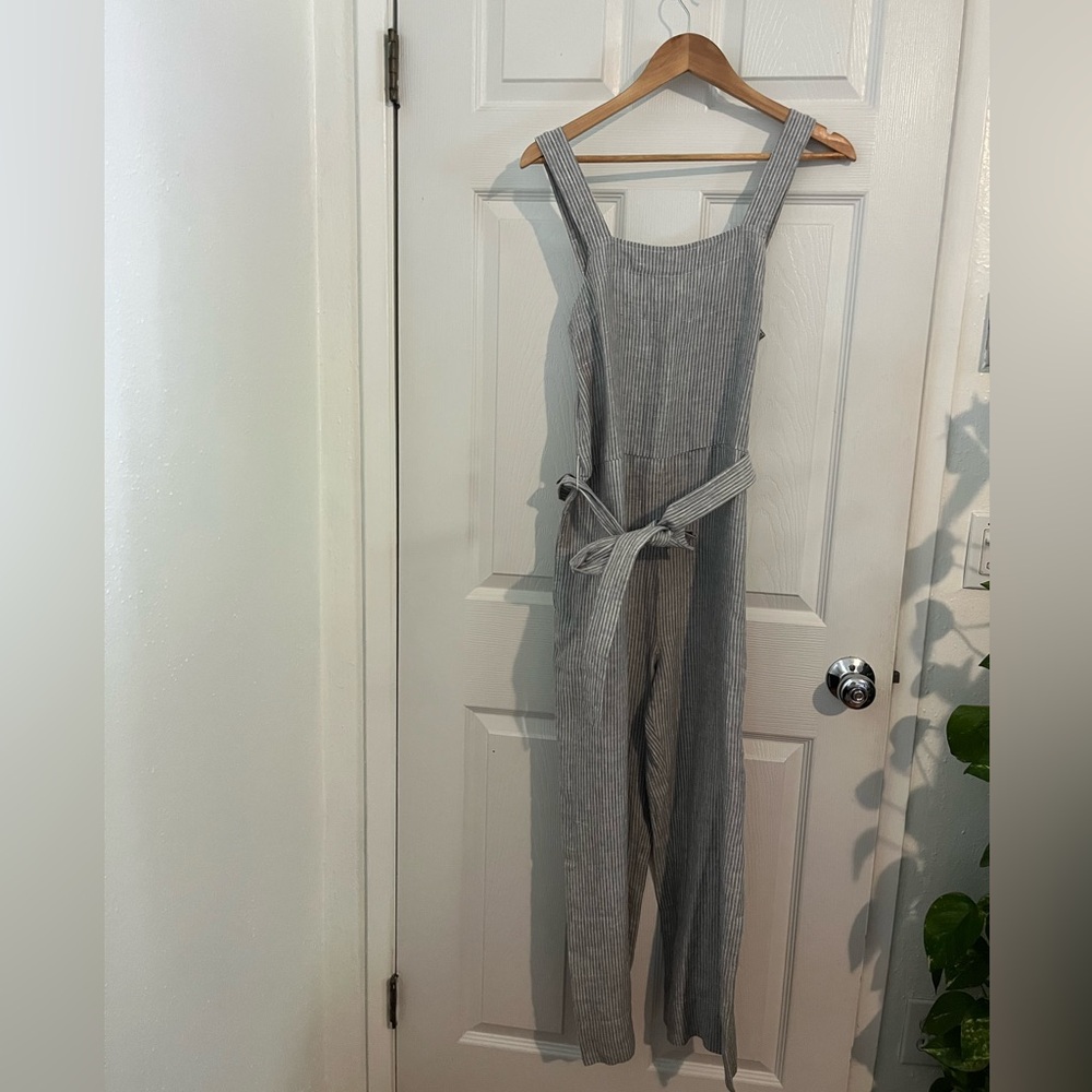 Everlane The Linen Square-Neck Jumpsuit
